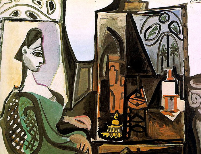 Пабло Пикассо. Жаклин в студии 1957
