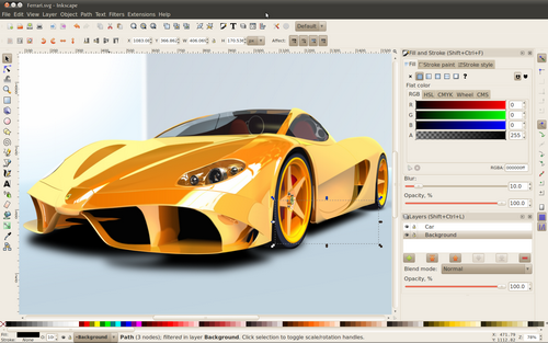 Программа для рисования: Inkscape Illustrator