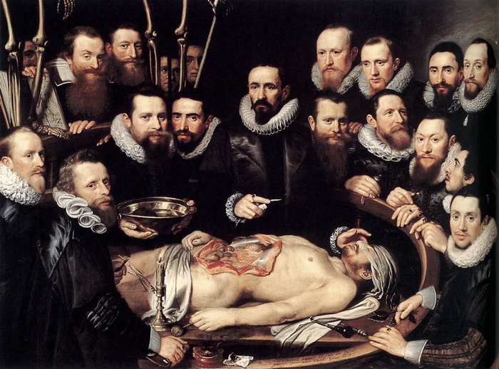 Урок анатомии. Миревельт 1617
