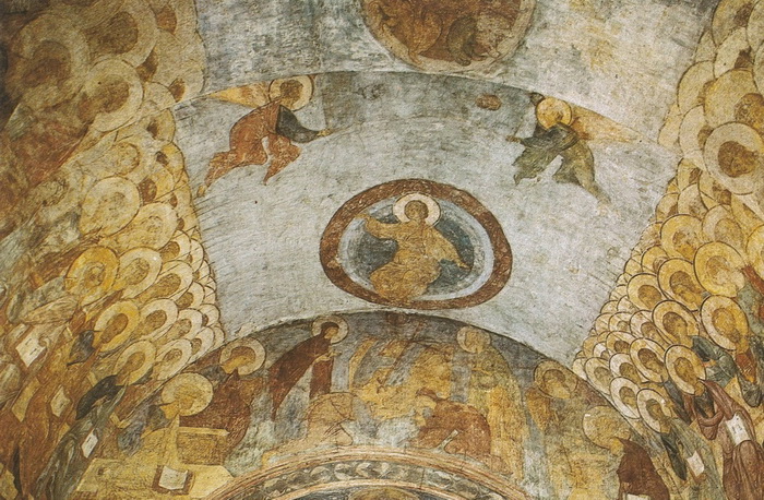 Фреска Успенского собора во Владимире. Рублев