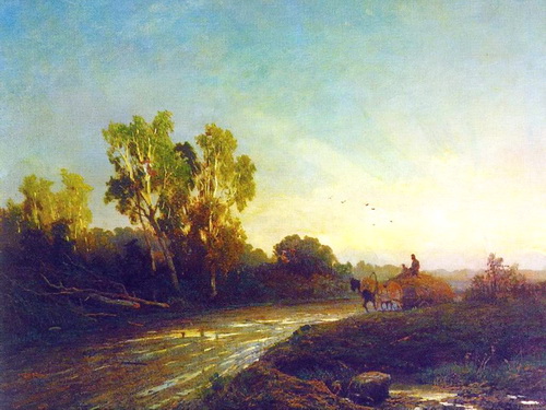 Фрагмент картины Ф. А. Васильева «После дождя»