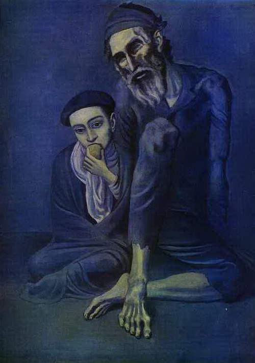 Пикассо, Старый еврей с мальчиком, 1903 год