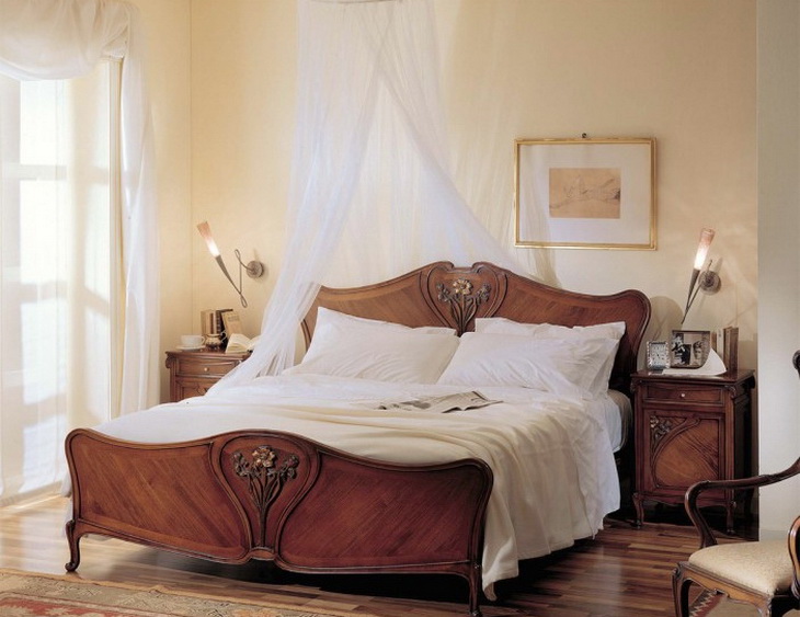 Кровать в стиле итальянского модерна
