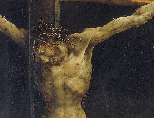Фрагмент с изображением распятого Христа из Изенгеймского алтаря (около 1515 г.), 