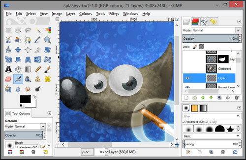 Программа для рисования: GIMP