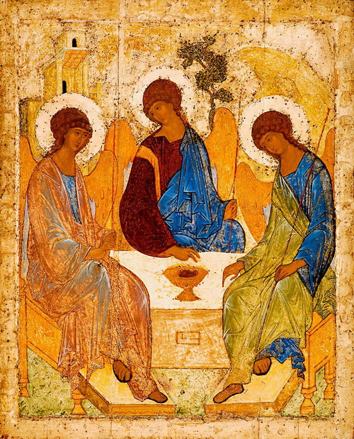 Икона Святой Троицы  Андрей Рублев