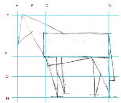 Рисование лошади. Пропорции
