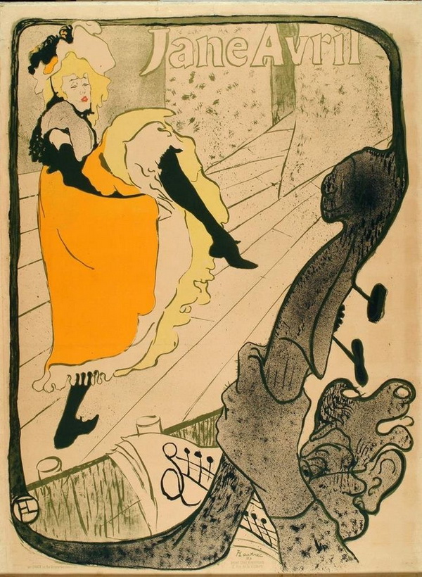 "Jane Avril" Плакат Анри де Тулуз Лотрека