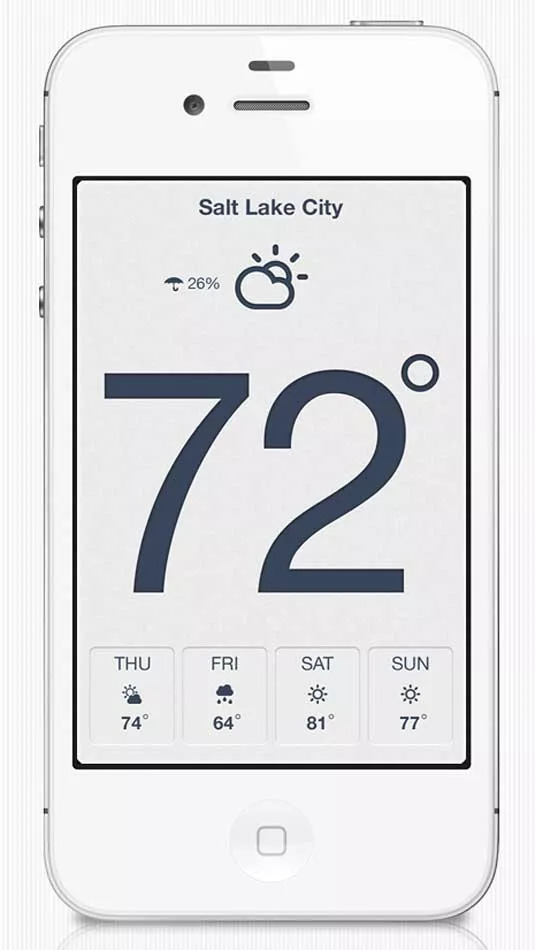 Дизайн пользовательского интерфейса приложения погоды